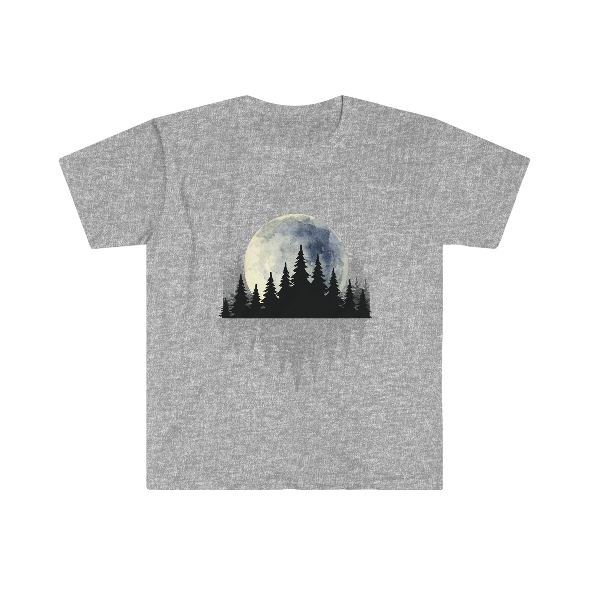 Full Moon Beyond The Forest - Urban Camper