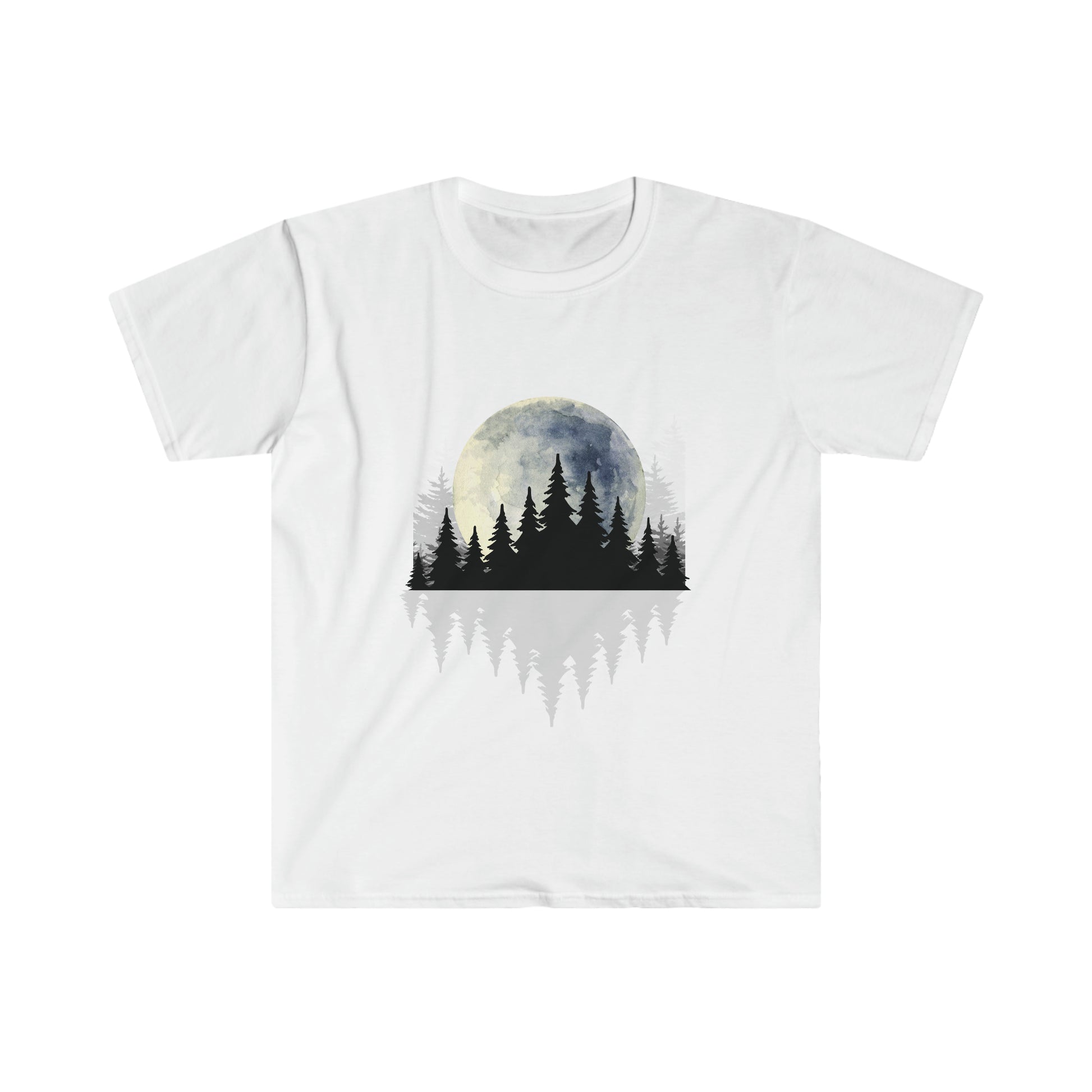 Full Moon Beyond The Forest - Urban Camper