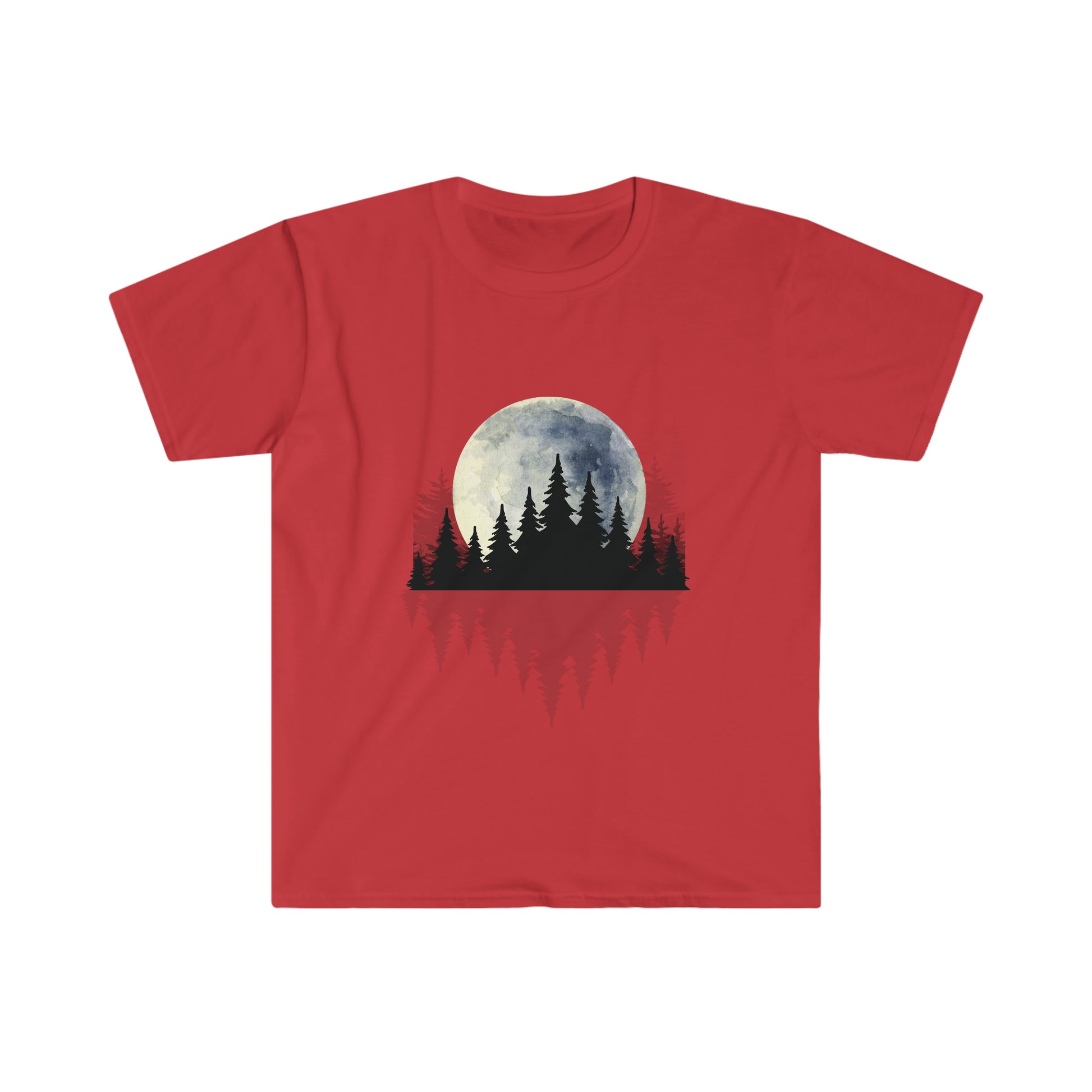 Full Moon Beyond The Forest - Urban Camper