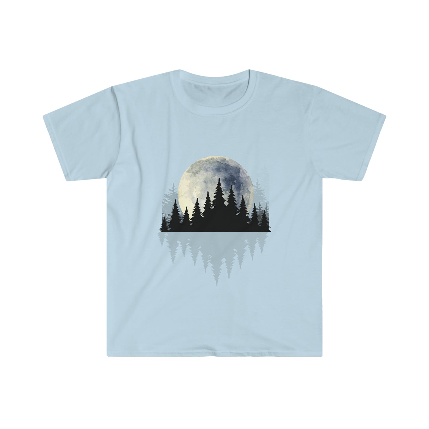 Full Moon Beyond The Forest - Urban Camper