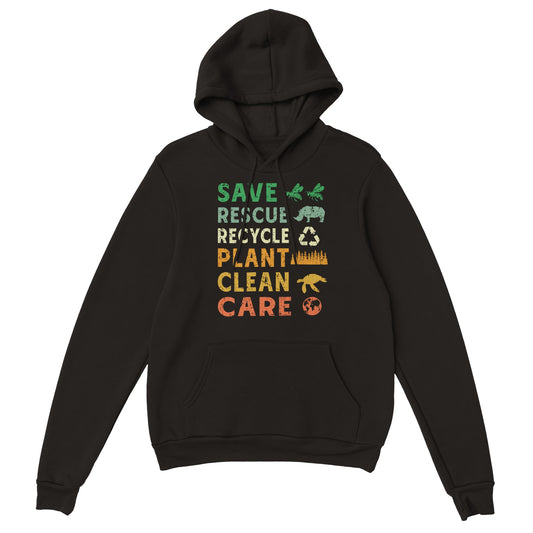 Save Rescue Recycle Plant Clean Care