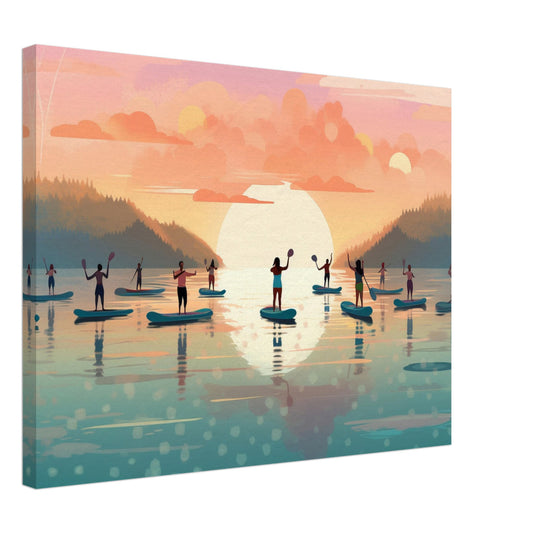 Sunrise Yoga on Paddle Boards